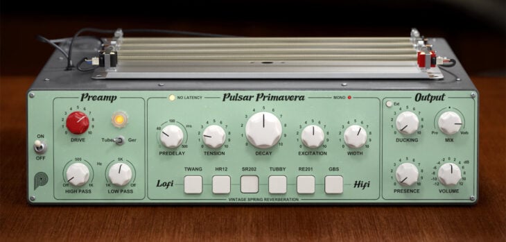 Pulsar Audio Releases Primavera Spring Reverb Plugin (40% OFF Intro Price)