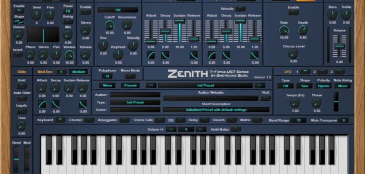 T-Force Zenith Is A FREE Roland-inspired Synthesizer For Windows