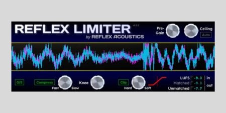 Reflex Acoustics' Reflex Limiter is a New FREE Transparent Limiter