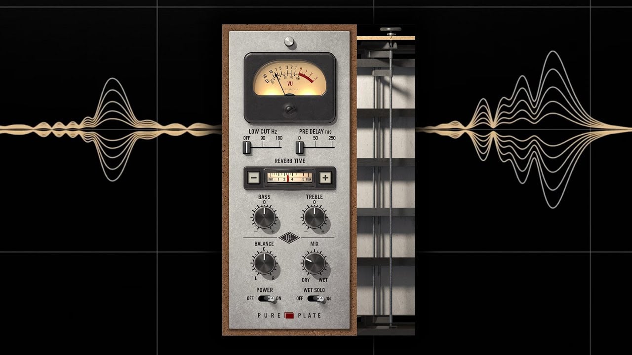 Universal Audio Pure Plate Reverb plugin interface