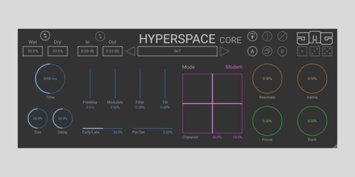 JMG Sound releases HyperspaceCore, a FREE version of their flagship reverb plugin JMG Sound releases HyperspaceCore, a FREE version of their flagship reverb plugin