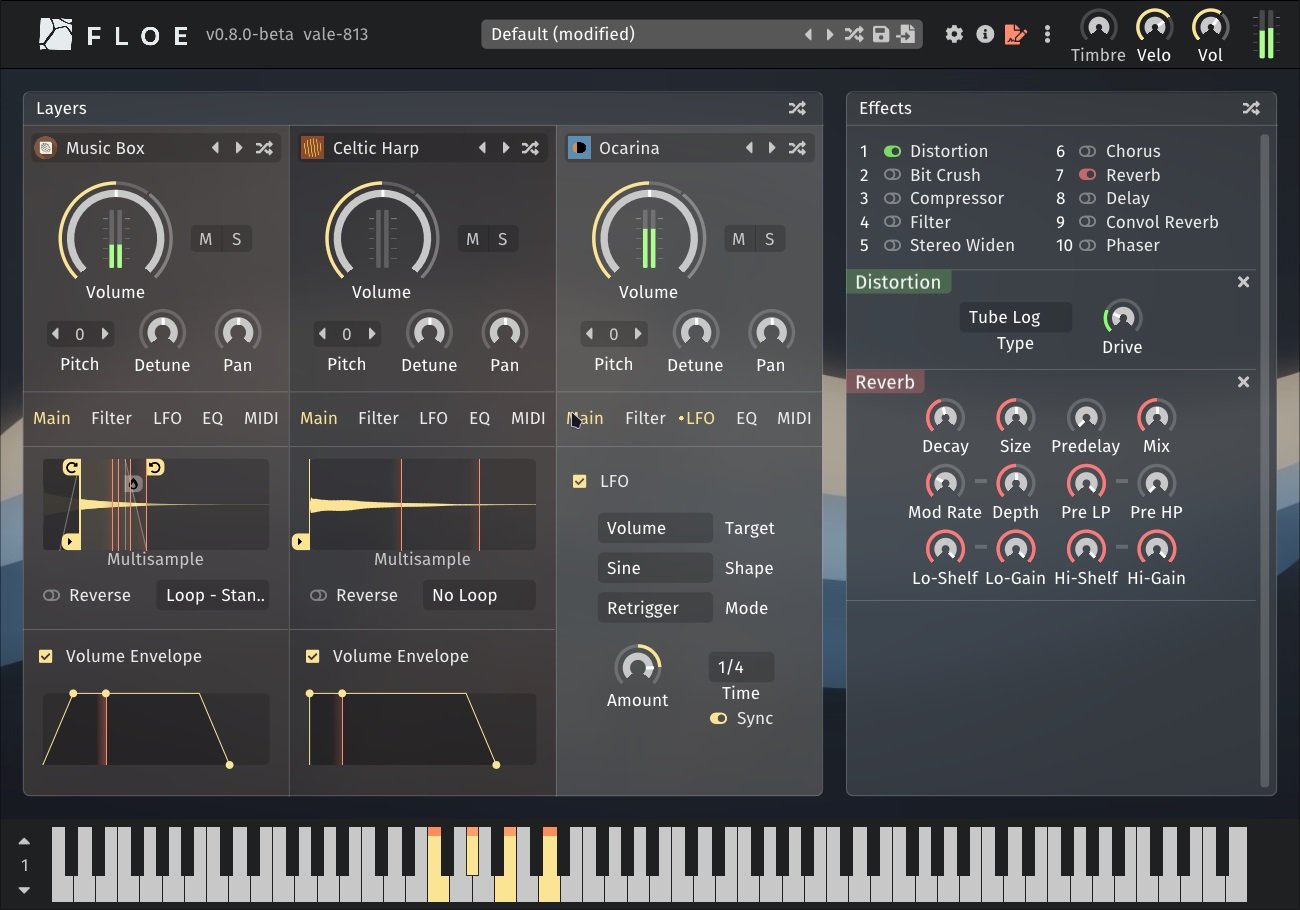 FrozenPlain releases Floe (Beta), a FREE and open-source sample player for macOS and Windows