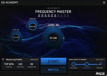 Mastering The Mix releases EQ Academy, a FREE ear-training tool for music producers