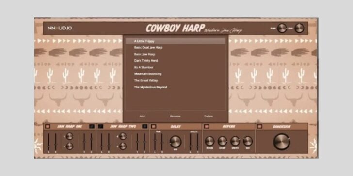 New Nation Audio's Cowboy Harp instrument for macOS and Windows is now FREE