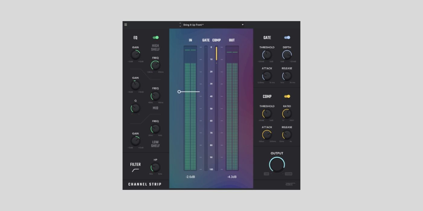 Get the AIR Music Tech Channel Strip plugin for FREE this July