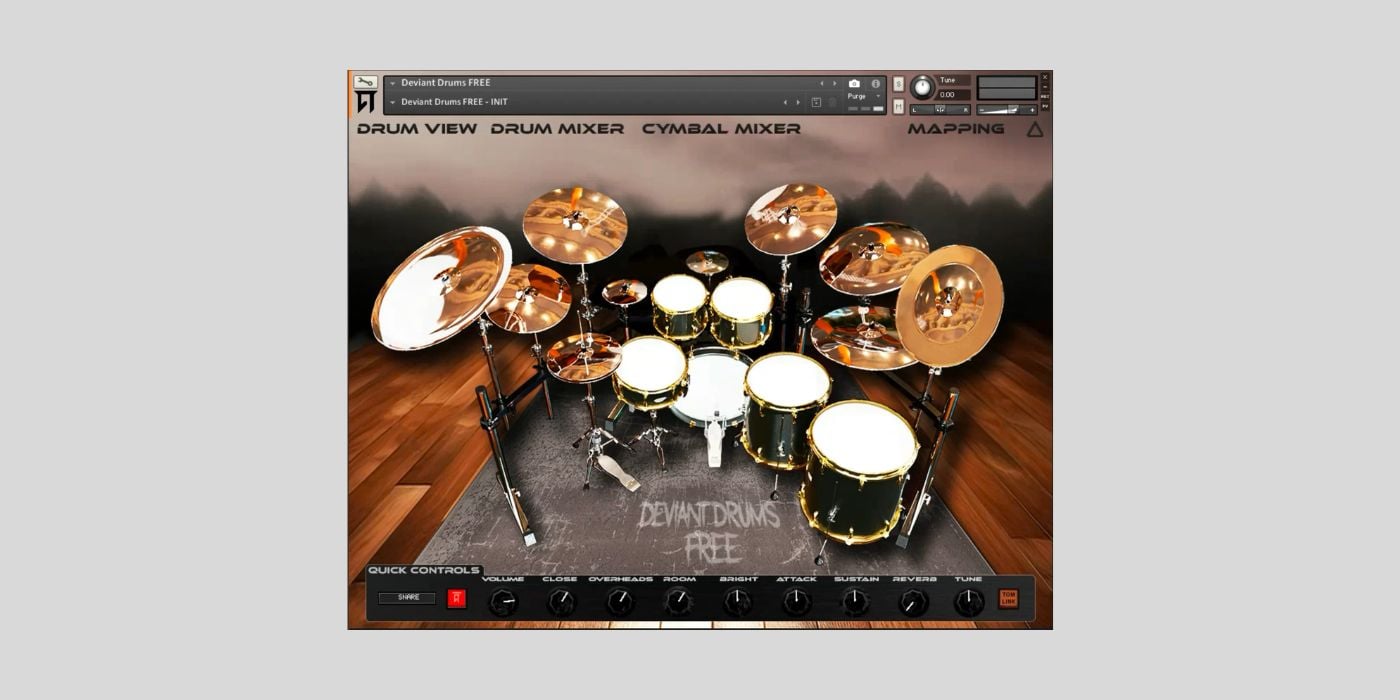 Chaos Tones releases Deviant Drums FREE Edition for Kontakt Player