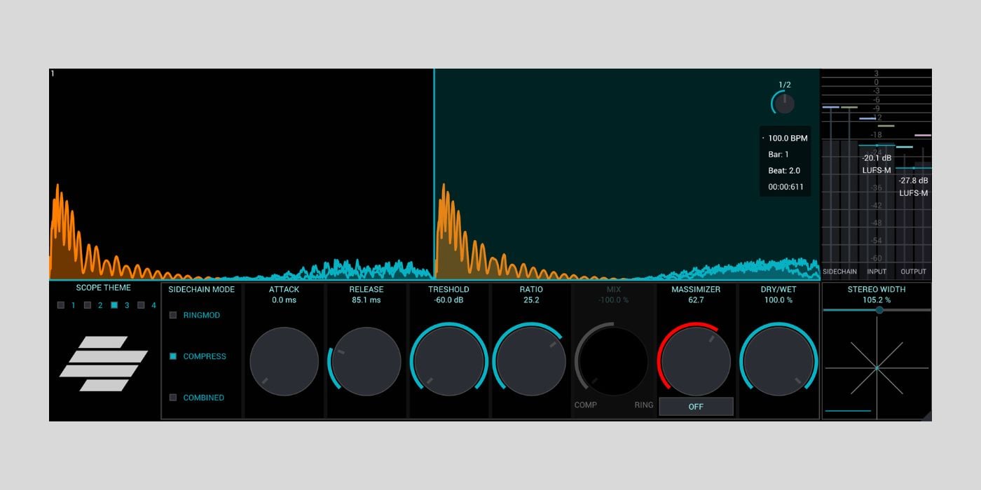 Emphaseas x Pretender Release MASSIMIZER, a Free Sidechain Ringmod and Compressor Plugin