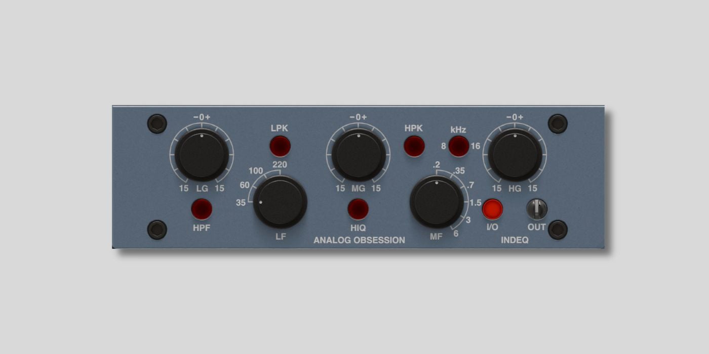 Analog Obsession releases INDEQ, a FREE inductor-based EQ plugin for macOS and Windows