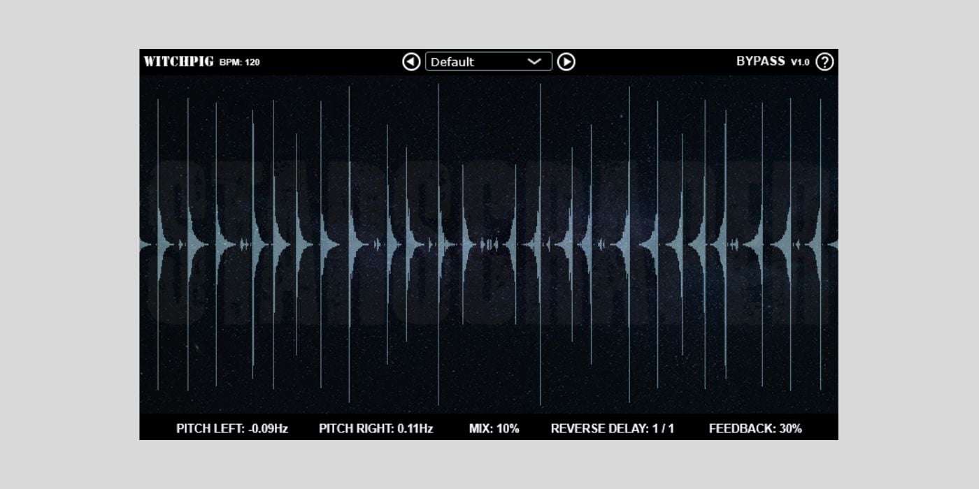 Witch Pig releases Starscraper, a FREE pitch-shifting reverse delay plugin for macOS and Windows