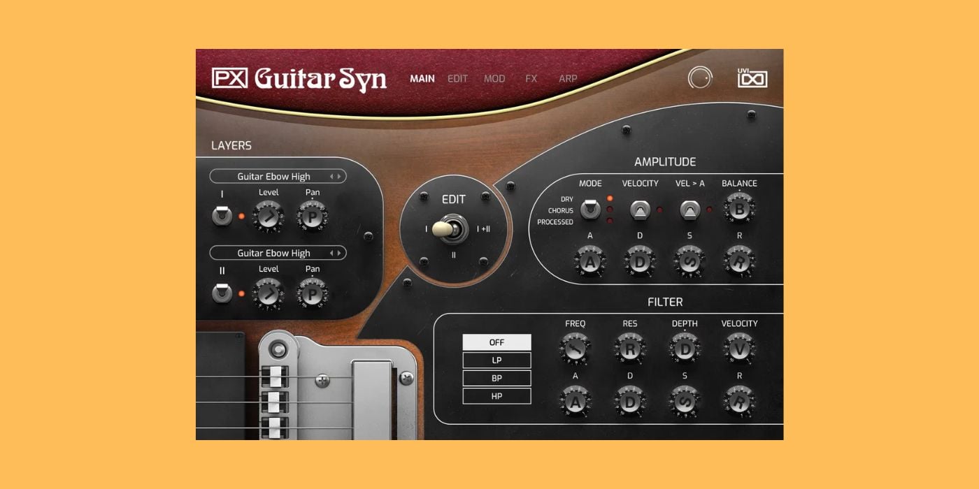 UVI PX Guitar Syn is available for  at AudioDeluxe