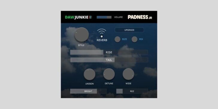 DAWJunkie offers the Padness Jr lush pad synth for FREE in a limited-time offer DAWJunkie releases Padness Jr, a FREE lush pad synth for macOS and Windows (limited-time offer)