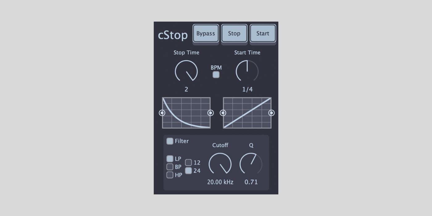 Cal Goheen releases cStop, a FREE tape stop/start plugin for Windows & macOS