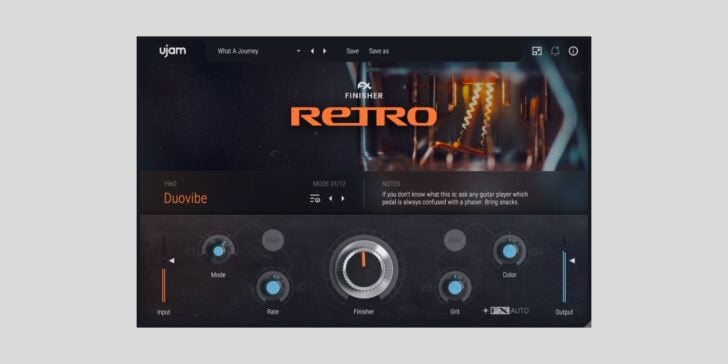 UJAM offers Finisher RETRO multi-effect plugin FREE until December 7th UJAM Finisher RETRO