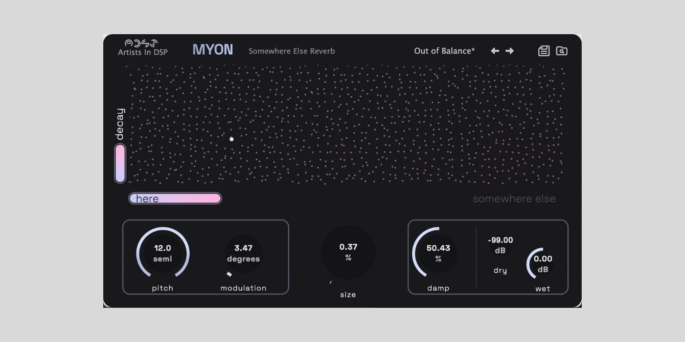 Artists in DSP MYON 1.1 Reverb Plugin is FREE for BPB readers until September 22