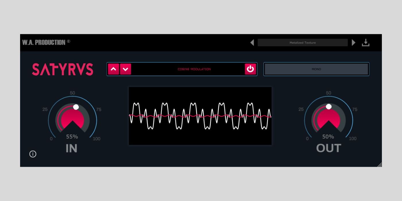W. A. Production’s Satyrus distortion plugin is FREE via BVKER for a limited time