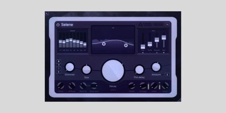 Auburn Sounds releases Selene, a versatile FREE algorithmic reverb plugin for macOS, Windows, and Linux