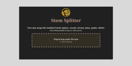 Eldoraudio releases Stem Splitter, a FREE online stem separation service (beta)