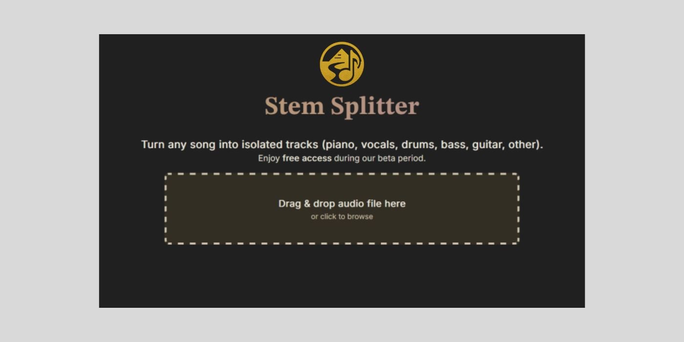 Eldoraudio releases Stem Splitter, a FREE online stem separation service (beta)