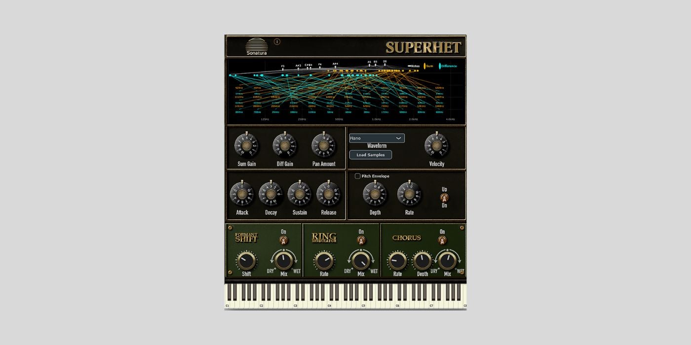 Sonatura releases Superhet, a FREE experimental heterodyning synthesizer