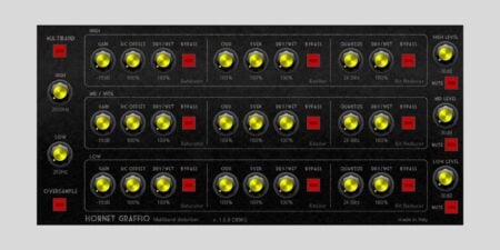 HoRNet Graffio Multiband Distortion Plugin is FREE until October 3rd HoRNet Graffio