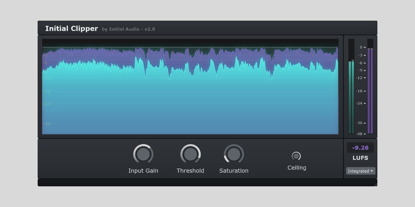 Initial Audio releases Initial Clipper 2, a FREE soft clipper plugin