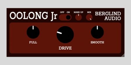 Berglind Audio releases Oolong Jr, a FREE saturation plugin for macOS Oolong Jr