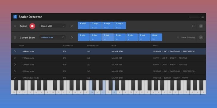 Scaler Music releases Scaler Detector key and chord detection plugin for $9 (FREE for Scaler 3 users) Scaler Detector