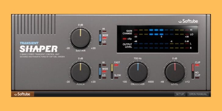 Get Softube Transient Shaper for only $10 at AudioDeluxe Softube Transient Shaper