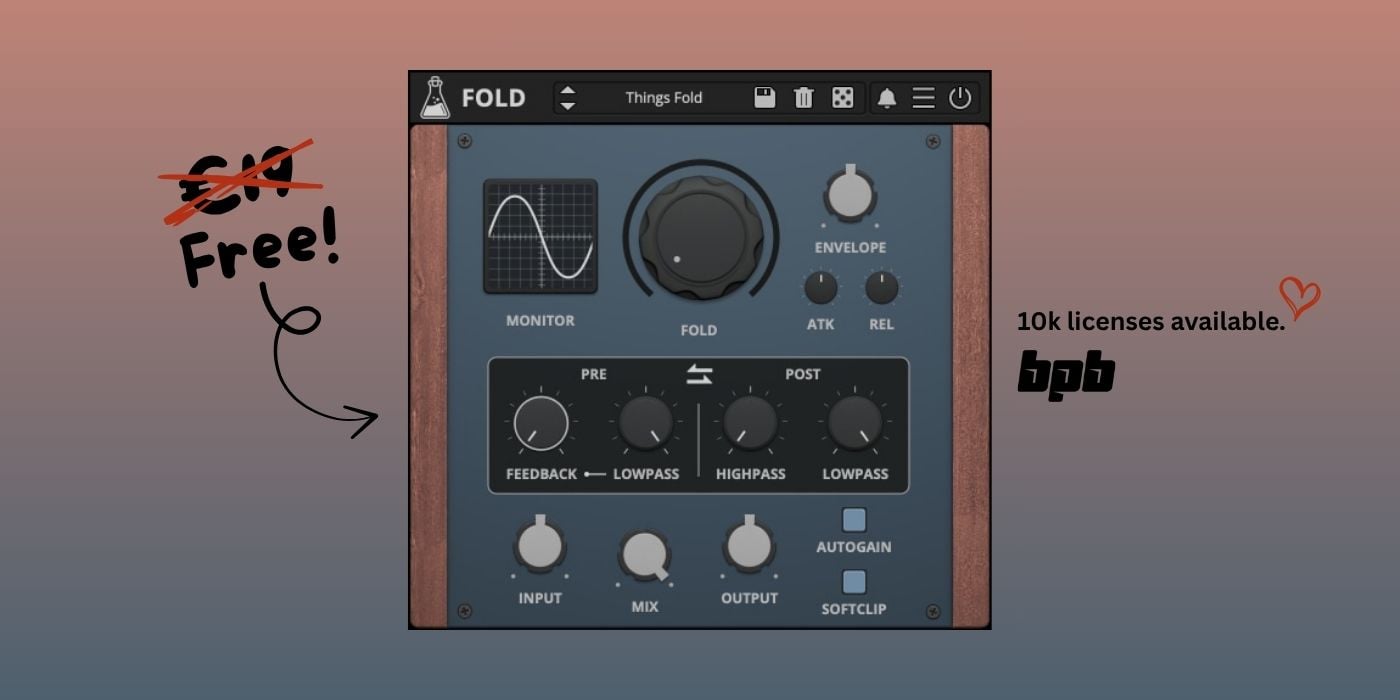 AudioThing Things Fold is FREE on BPB (10,000 Licenses Available)