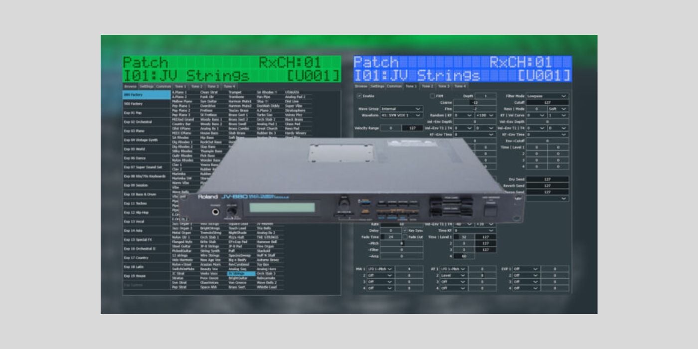 Giuloz releases VirtualJV, a FREE Roland JV-880 emulation for macOS and Windows