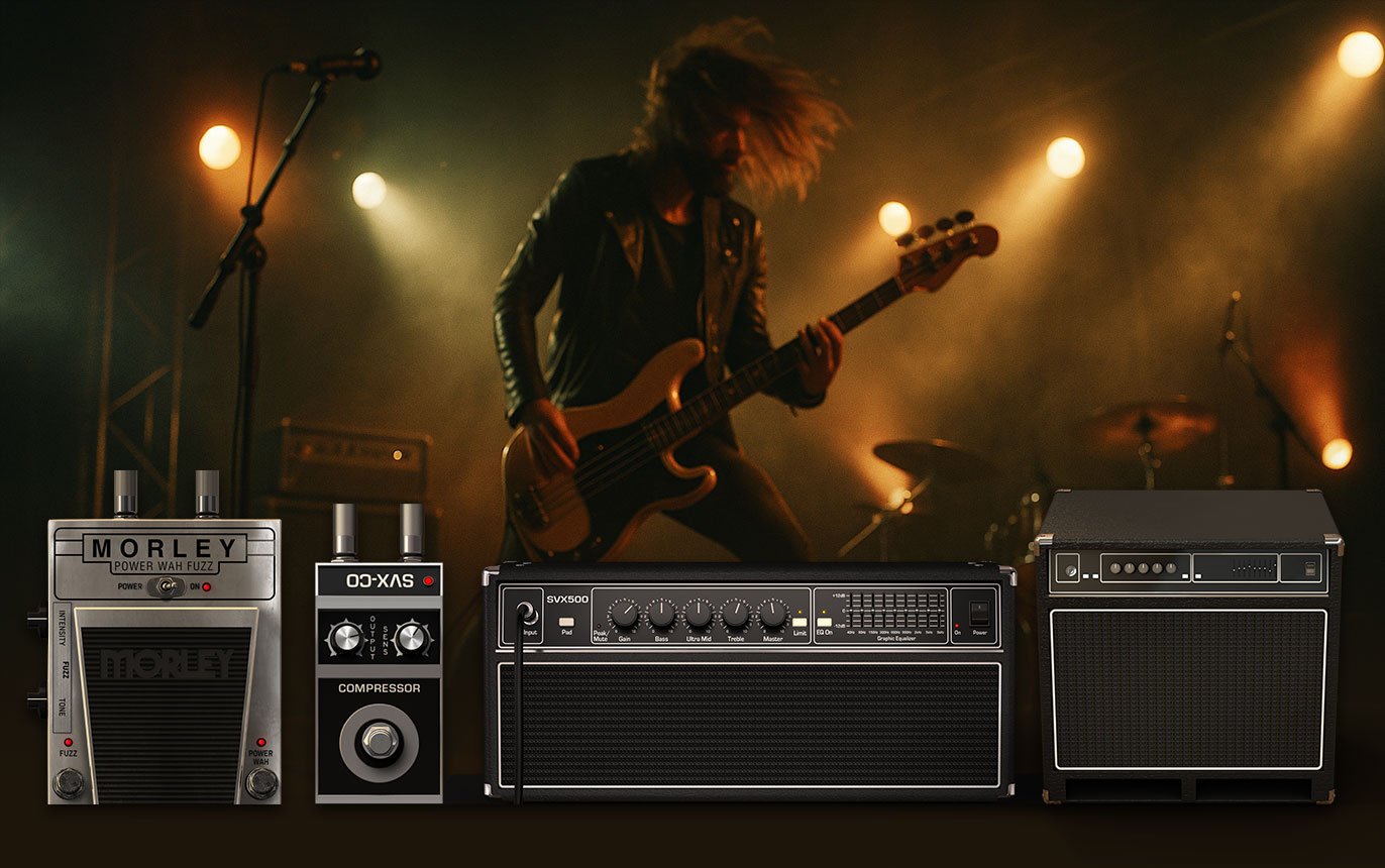 Get an Ampeg Bass Amp and 2 Bass Pedals FREE for AmpliTube 5 CS in November