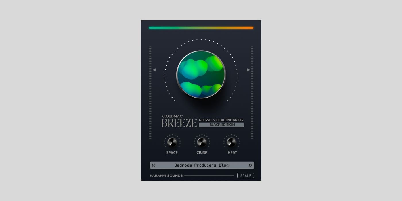 Karanyi Sounds offers Cloudmax Breeze Black Edition vocal processor plugin for FREE