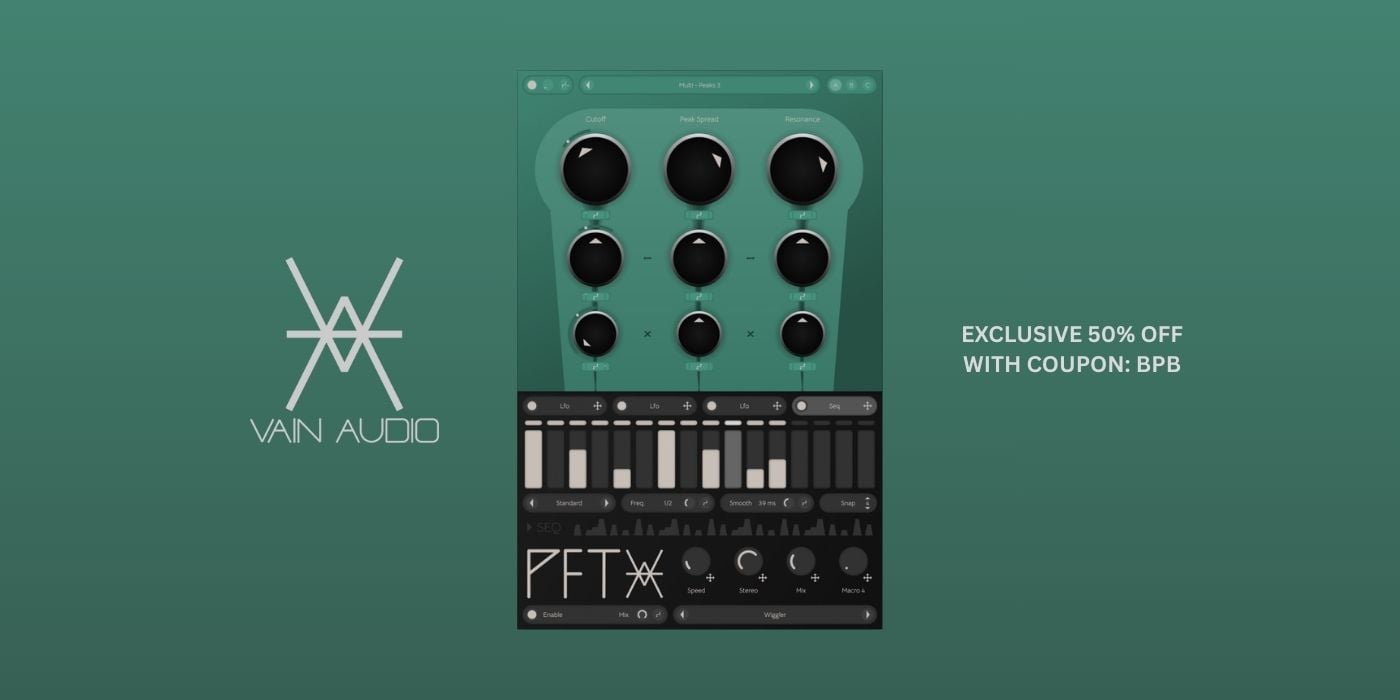 Vain Audio releases PFT, a deep stereo filter playground (BPB readers get 50% OFF)