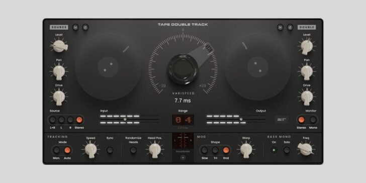 AIR Music Tech offers Tape Double Track plugin for FREE on Black Friday Tape Double Track