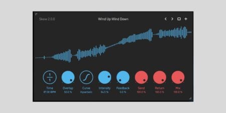 Sinevibes Skew v2 non-linear reverse delay plugin is now FREE Sinevibes Skew v2, a non-linear reverse delay, is now FREE for macOS, Windows, and Linux