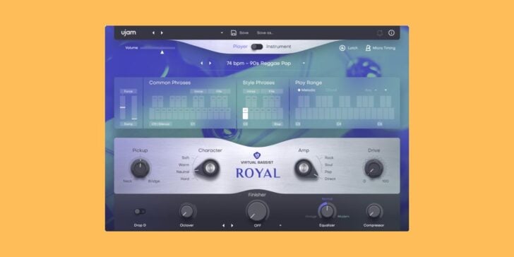ROYAL 2 virtual bassist plugin by UJAM is only $9 at Plugin Boutique UJAM ROYAL 2