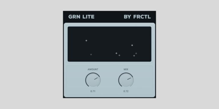 FRCTL releases GRN Lite FREE granular effect plugin GRN Lite
