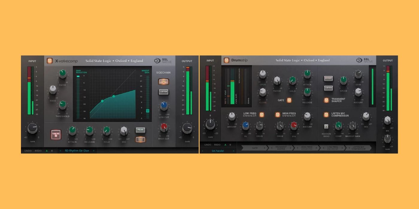 Get 80% off SSL X-ValveComp and SSL Drumstrip at AudioDeluxe
