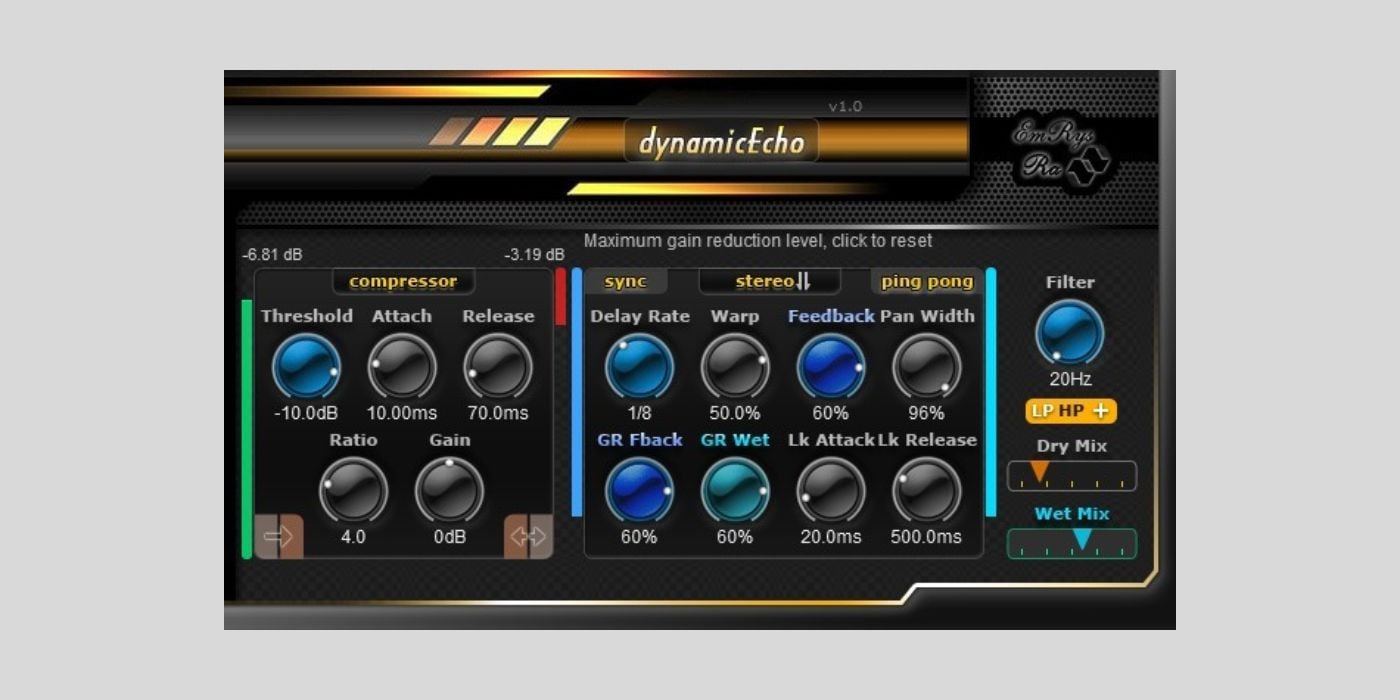 SaschArt releases DynamicEchoFree, a FREE dynamic delay plugin for macOS and Windows