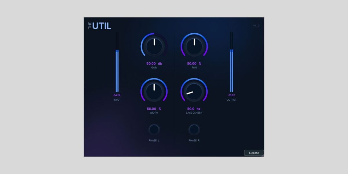 Cr8ive Audio offers The Util stereo and phase control plugin for FREE ...