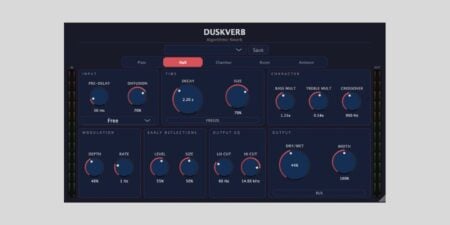 Dusk Audio releases DuskVerb, a FREE algorithmic reverb plugin Dusk Audio DuskVerb