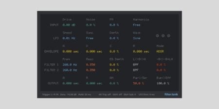 Sender Spike releases filter.tank, a FREE plugin inspired by the Sherman Filterbank (Windows) filter.tank