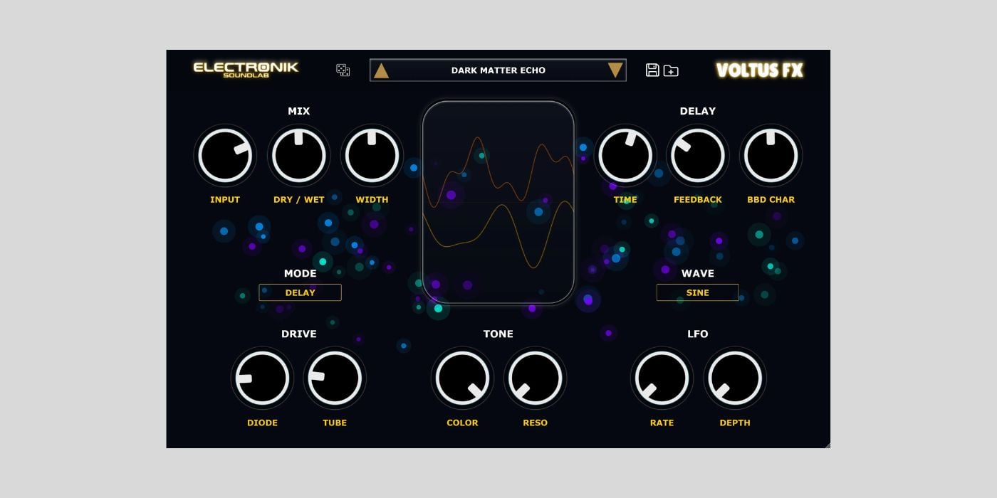 Electronik Sound Lab releases FREE Voltus FX hybrid BBD delay plugin for Windows
