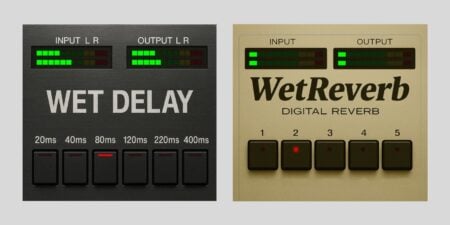 WET VST releases WetReverb and WetDelay, two FREE open-source 80s-style effect plugins WetReverb and WetDelay