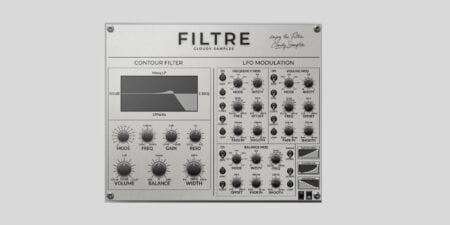 Cloudy Samples releases Filtre, a FREE filter and modulation engine for macOS and Windows
