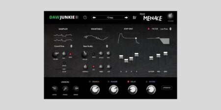 DAWJunkie releases Mini-Menace, a FREE MicroBrute-based synth for macOS and Windows