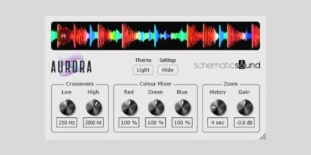 Schematic Sound makes Aurora waveform visualizer plugin FREE and open-source Schematic Sound Aurora