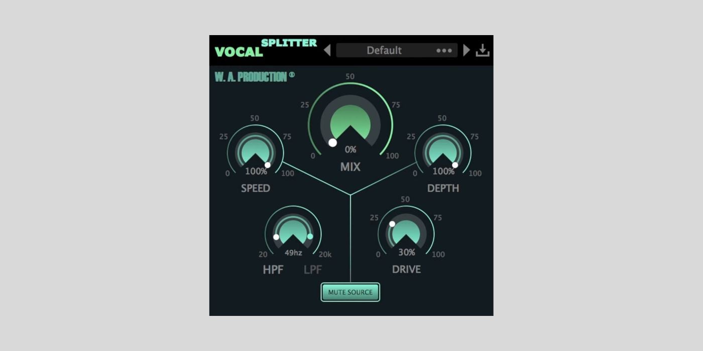 W.A. Production offers the Vocal Splitter plugin for FREE for a limited time