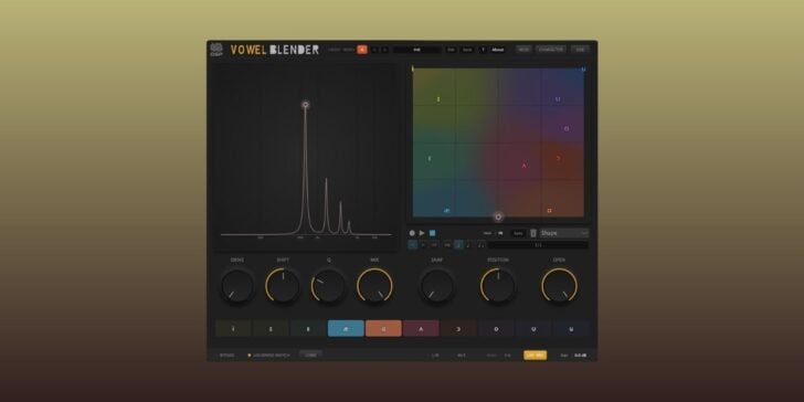 UB DSP releases Vowel Blender formant filter plugin with intro offer Vowel Blender