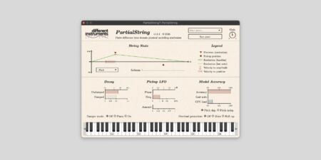 Different Instruments releases PartialString, a FREE physical modeling synth plugin Different Instruments releases PartialString, a FREE physical modeling synth plugin for macOS, Windows, and Linux
